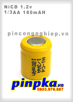 Pin Sạc Công Nghiệp-Pin Cell 1,2v NiCD 1/3AA 180mAh
